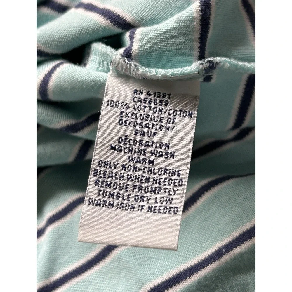 Polo Ralph Lauren Mens Polo Shirt XXL Mint Green Navy Striped Pink Pony Cotton